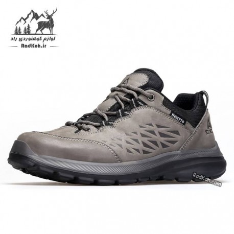 کفش چرم اسپرت مردانه هامتو مدل 340614A-2 رنگ خاکستری تیره