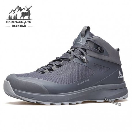 کفش نیم بوت مردانه هامتو مدل 240501A-2 رنگ خاکستری تیره