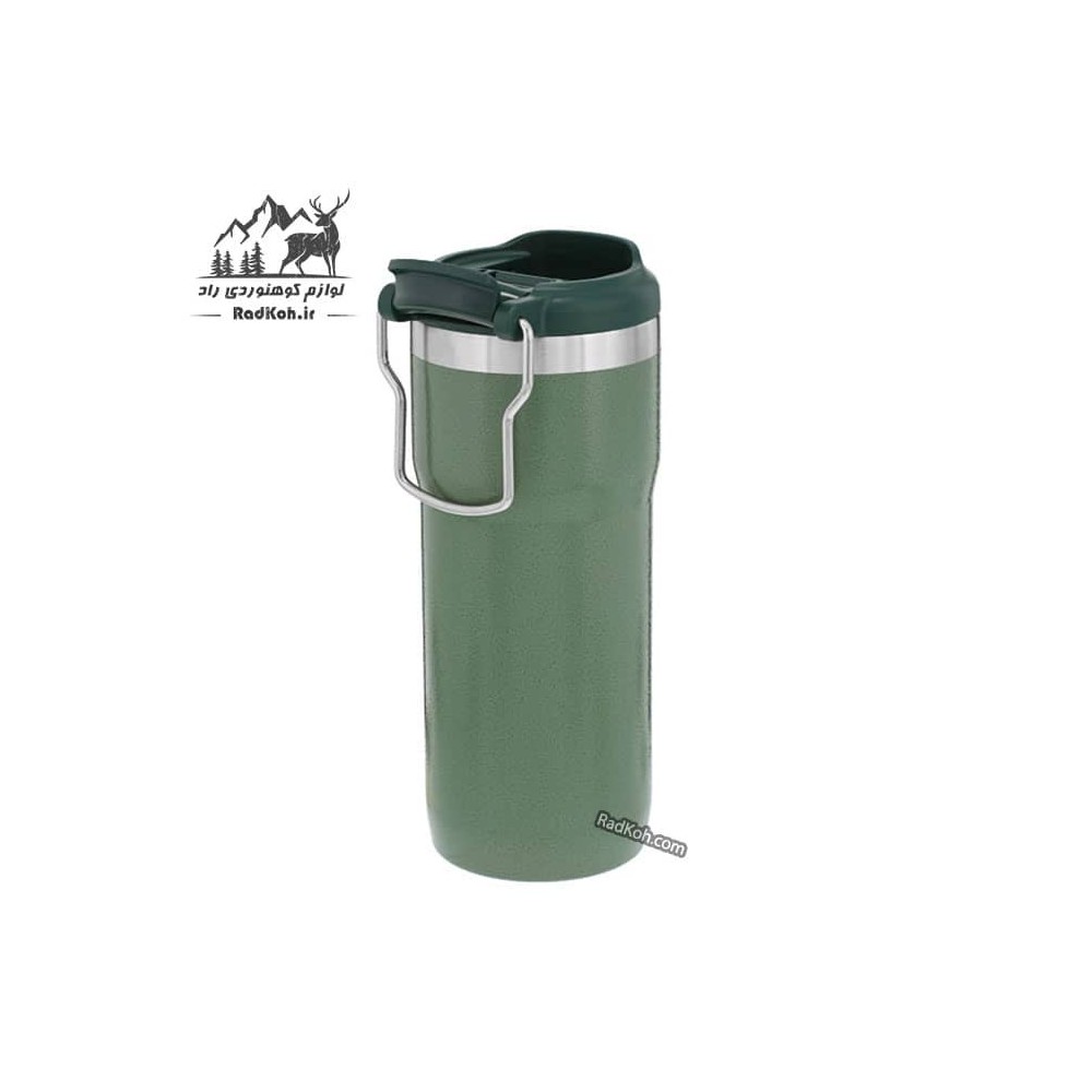 ماگ قفل دار 470 میلی لیتری کلاسیک استنلی مدل Classic TwinLock Mug 0.47L رنگ سبز