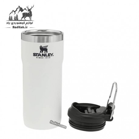 ماگ قفل دار 470 میلی لیتری استنلی مدل Classic TwinLock Mug 0.47L رنگ سفید