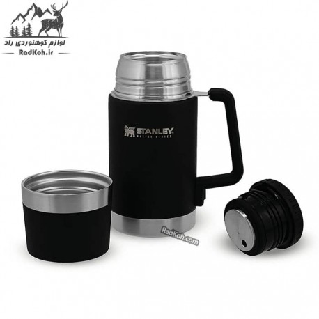 فلاسک غذای نشکن 700 میلی لیتر استنلی مستر مدل Master Food Jar 0.70L رنگ مشکی