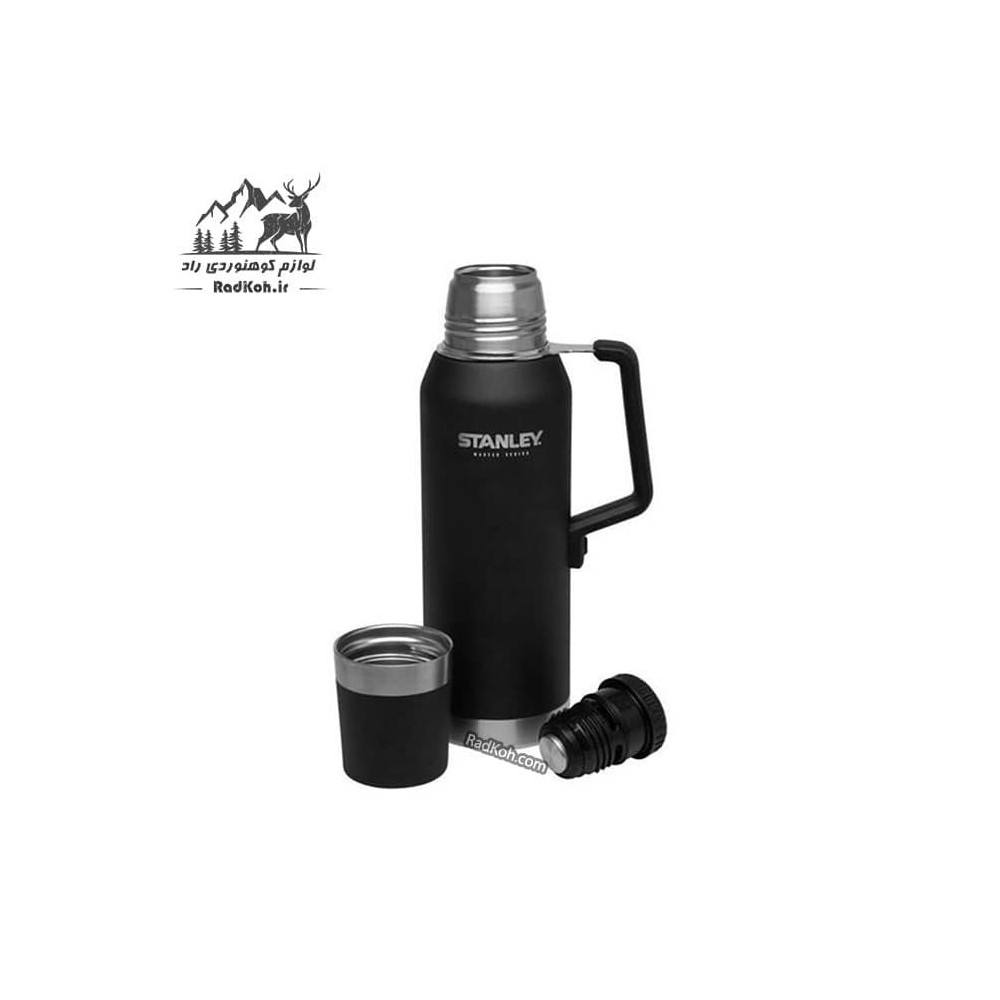 فلاسک نشکن استنلی 1.3 لیتری مستر مدل Master Thermal Bottle 1.3L رنگ مشکی
