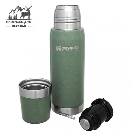 فلاسک نشکن 750 میلی لیتری استنلی مستر مدل Master Thermal Bottle 0.75L رنگ سبز