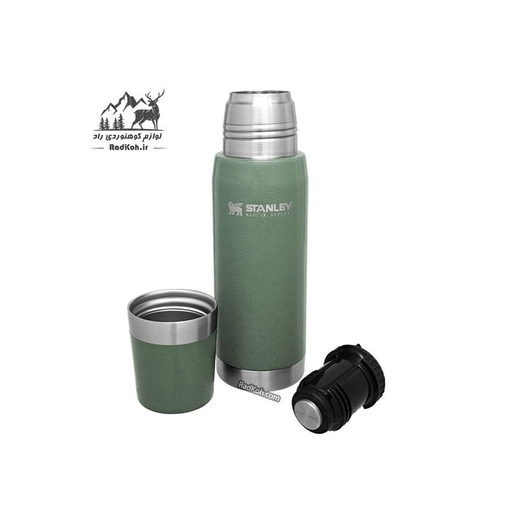 فلاسک نشکن 750 میلی لیتری استنلی مستر مدل Master Thermal Bottle 0.75L رنگ سبز