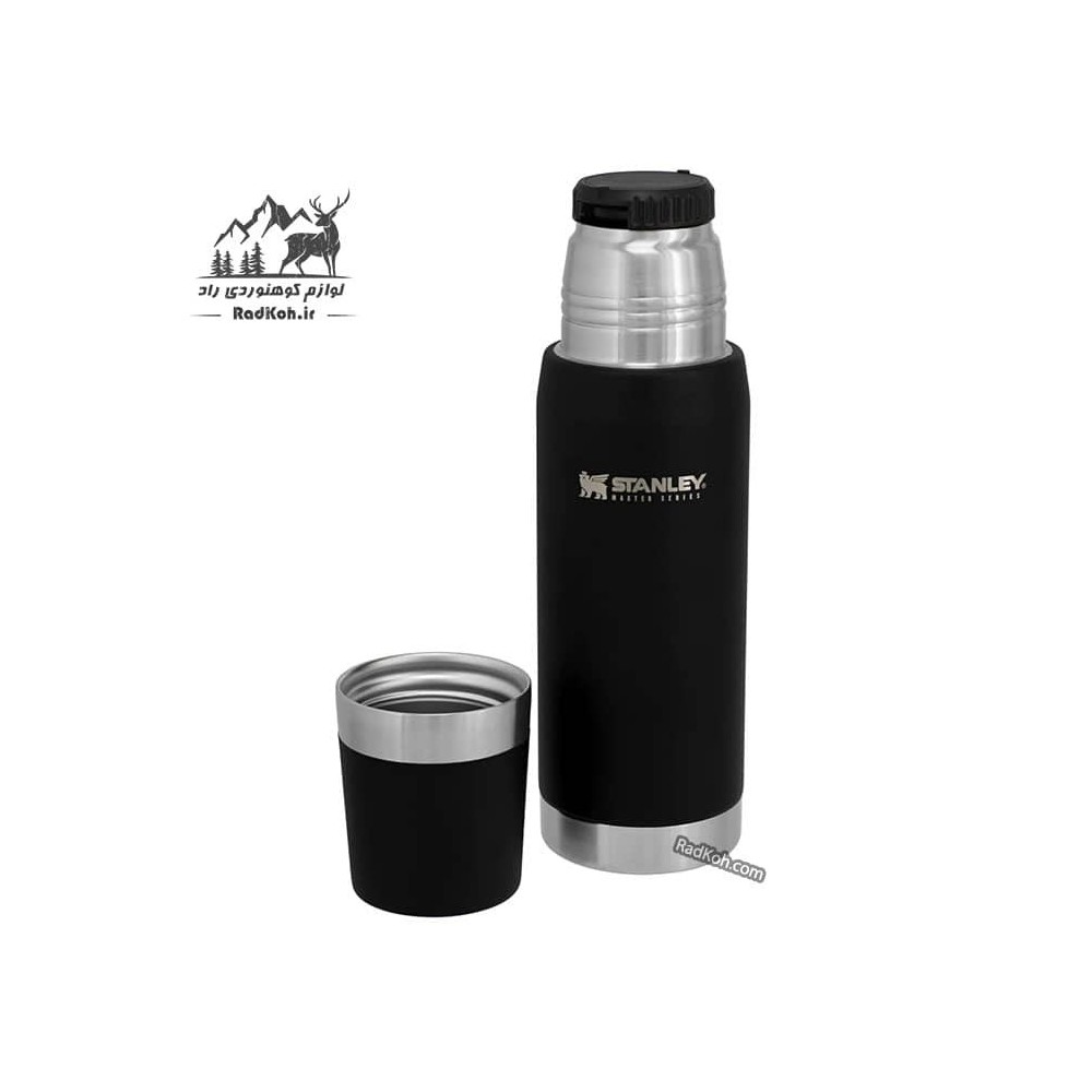 فلاسک نشکن 750 میلی لیتری استنلی مستر مدل Master Thermal Bottle 0.75L رنگ مشکی