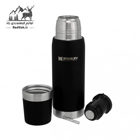 فلاسک نشکن 750 میلی لیتری استنلی مستر مدل Master Thermal Bottle 0.75L رنگ مشکی