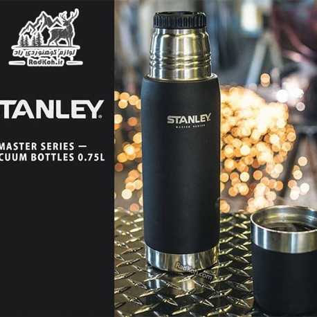 فلاسک نشکن 750 میلی لیتری استنلی مستر مدل Master Thermal Bottle 0.75L رنگ مشکی