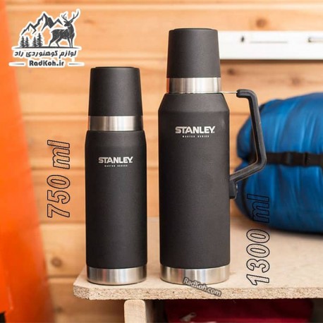 فلاسک نشکن 750 میلی لیتری استنلی مستر مدل Master Thermal Bottle 0.75L رنگ مشکی