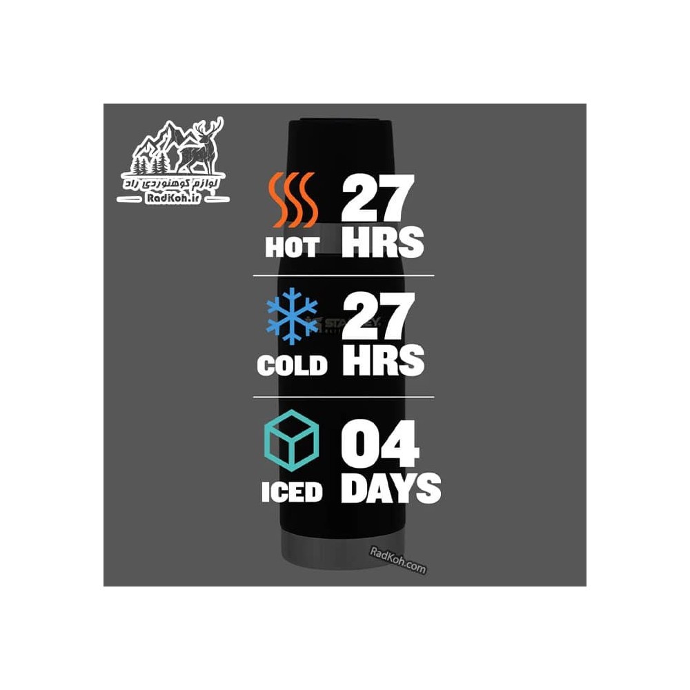 فلاسک نشکن 750 میلی لیتری استنلی مستر مدل Master Thermal Bottle 0.75L