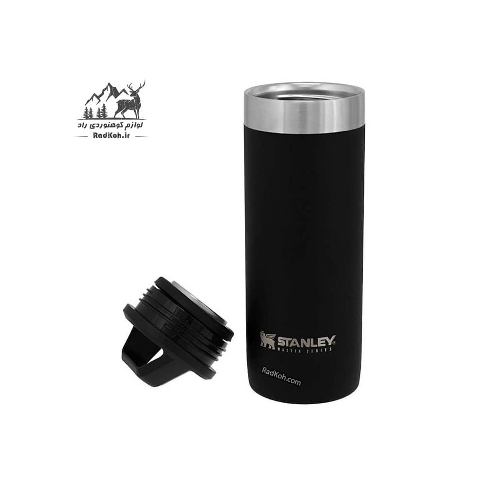 ماگ نشکن 530 میلی لیتری استنلی مستر مدل Master Packable Mug 0.53L رنگ مشکی