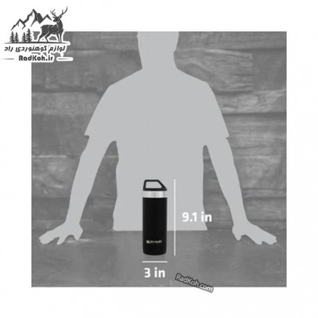 ماگ نشکن 530 میلی لیتری استنلی مستر مدل Master Packable Mug 0.53L رنگ مشکی