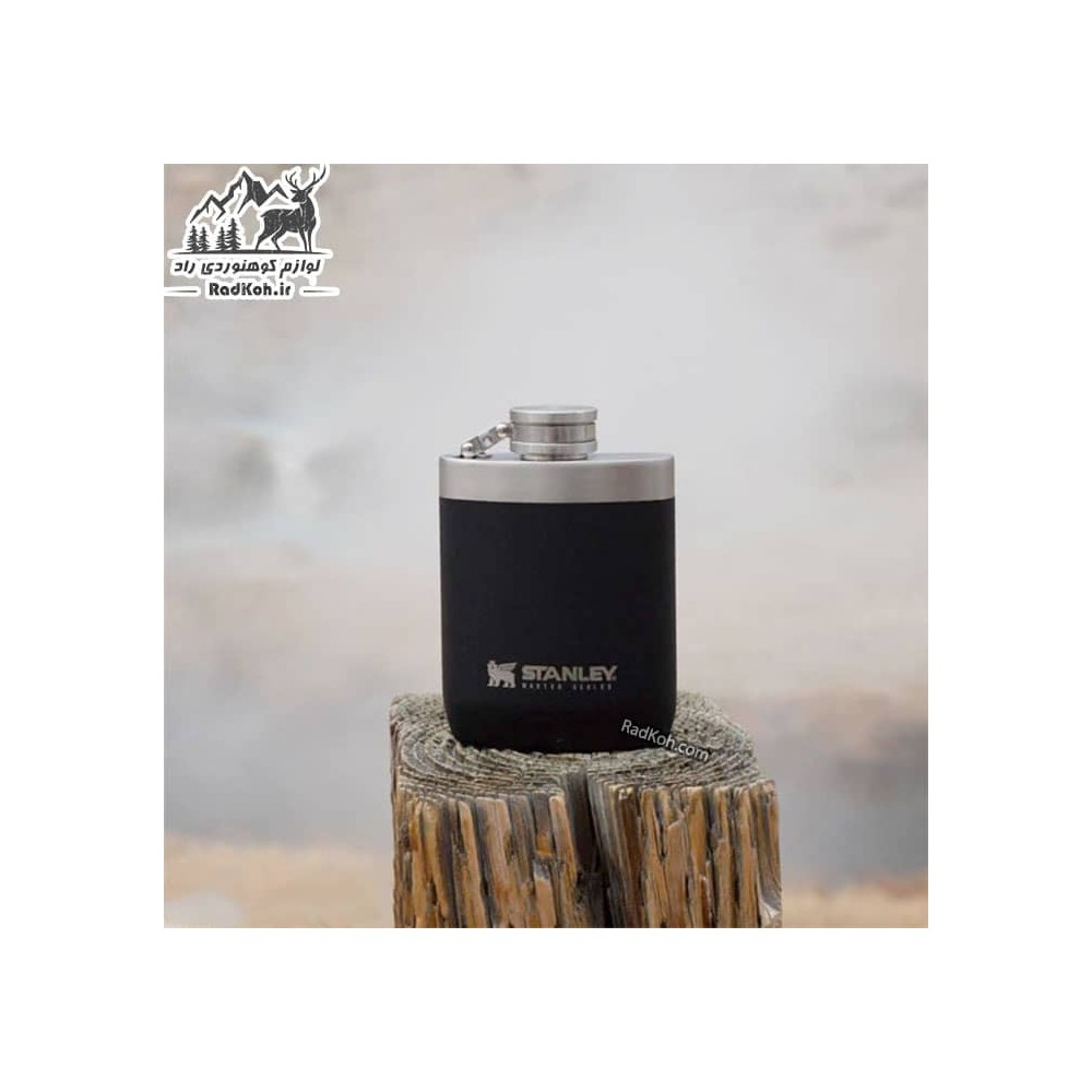 فلاسک جیبی کتابی استنلی مستر مدل Hip Flask 0.23L رنگ مشکی