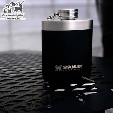 فلاسک جیبی کتابی استنلی مستر مدل Hip Flask 0.23L رنگ مشکی