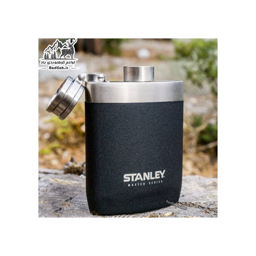 فلاسک جیبی کتابی استنلی مستر مدل Hip Flask 0.23L رنگ مشکی