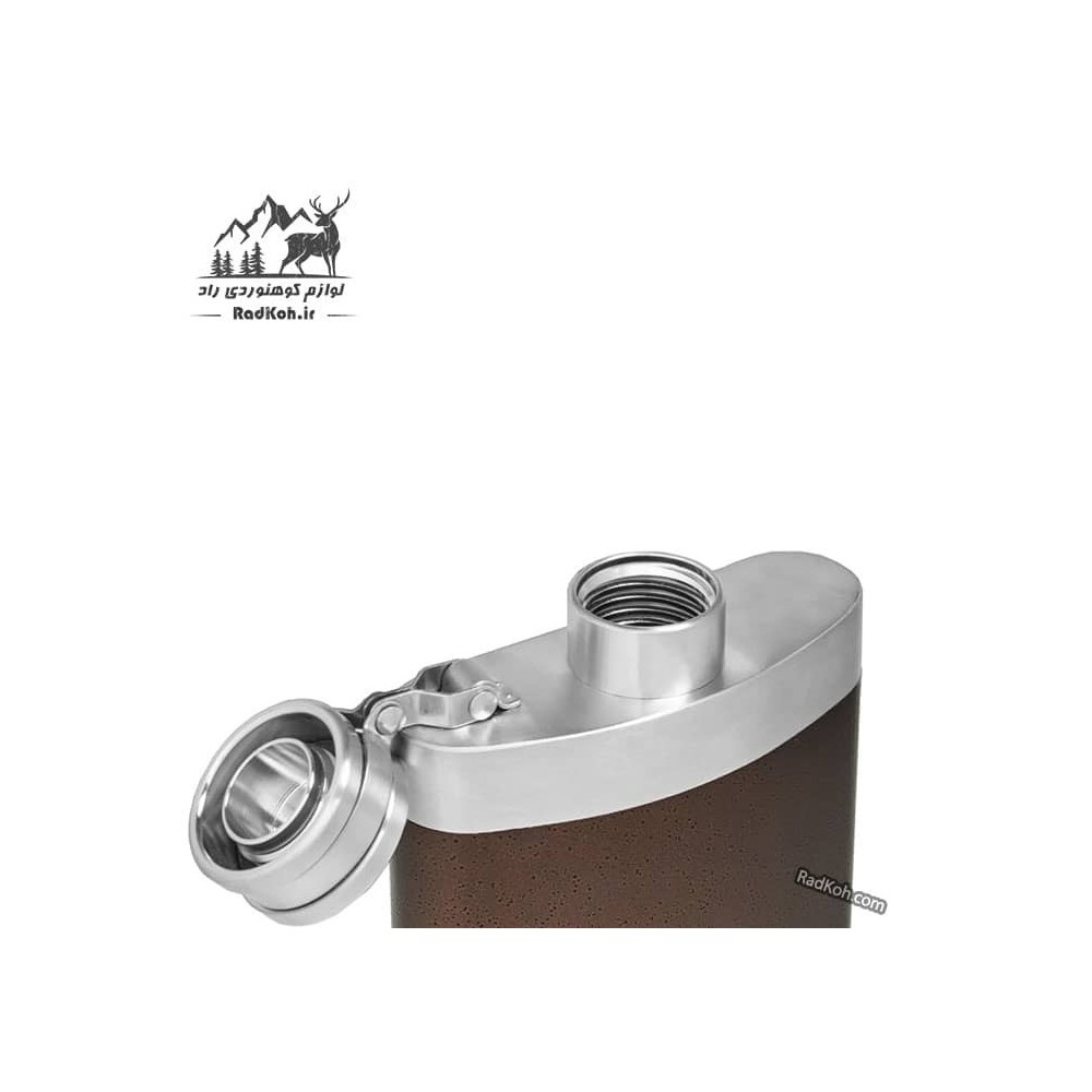 فلاسک جیبی کتابی استنلی مستر مدل Hip Flask 0.23L رنگ خاکستری