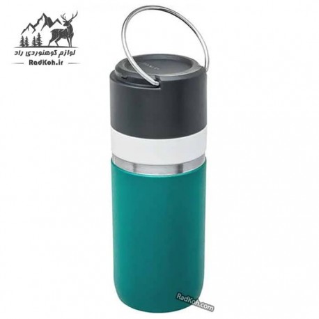 فلاسک سرامیکی 470 میلی لیتری استنلی مدل stanley Go Bottle 0.47L رنگ سبز آبی