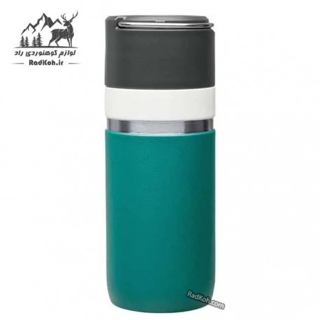 فلاسک سرامیکی 470 میلی لیتری استنلی مدل stanley Go Bottle 0.47L رنگ سبز آبی