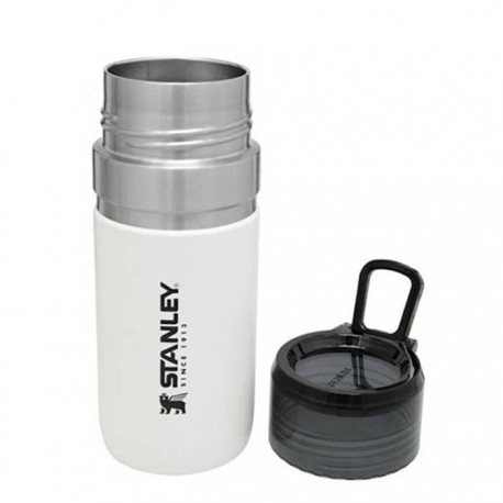 قمقمه دو جداره استنلی 0.47 میلی لیتری مدل Water Bottle 0.47L رنگ سفید