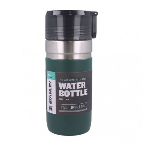 قمقمه دو جداره استنلی 0.47 میلی لیتری مدل Water Bottle 0.47L رنگ سبز