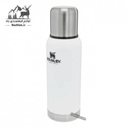 فلاسک بدنه وکیوم 730 میلی لیتری استنلی ادونچر مدل Vacuum Bottle 0.73L رنگ سفید