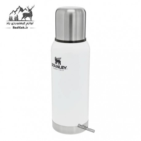 فلاسک بدنه وکیوم 730 میلی لیتری استنلی ادونچر مدل Vacuum Bottle 0.73L رنگ سفید