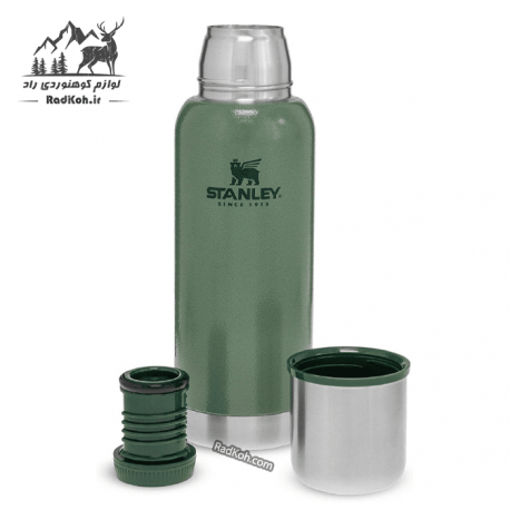 فلاسک بدنه وکیوم 730 میلی لیتری استنلی ادونچر مدل Vacuum Bottle 0.73L رنگ سبز