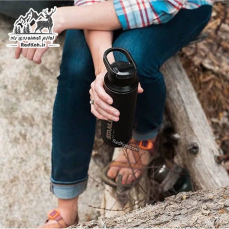 ماگ مسافرتی 470 میلی لیتری استنلی ادونچر مدل Switchback Travel Mug 0.47L رنگ مشکی