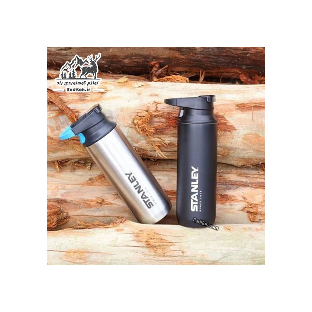 ماگ مسافرتی 470 میلی لیتری استنلی ادونچر مدل Switchback Travel Mug 0.47L رنگ مشکی