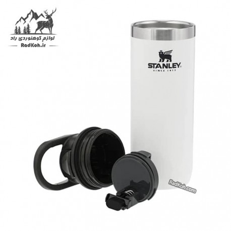 ماگ مسافرتی 470 میلی لیتری استنلی ادونچر مدل Switchback Travel Mug 0.47L رنگ سفید