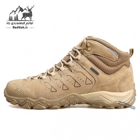 کفش کوهنوردی مردانه هامتو مدل 290027A-5 رنگ خاکی روشن