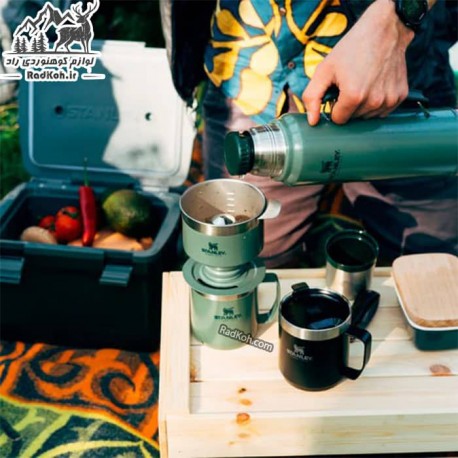 ماگ کوهنوردی 35ml کلاسیک استنلی مدل Camp Mug .35L رنگ سبز