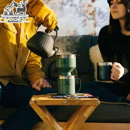 ماگ کوهنوردی 35ml کلاسیک استنلی مدل Camp Mug .35L رنگ سبز