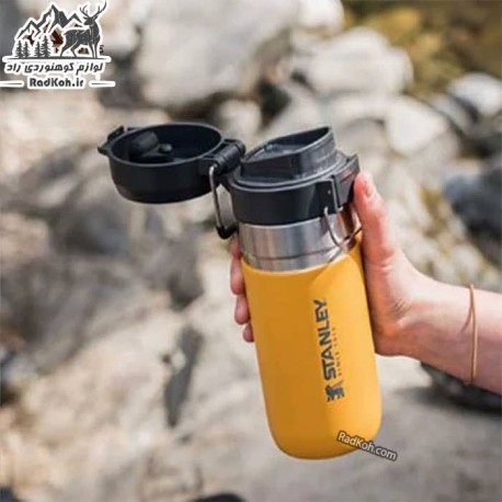 ماگ سفری استنلی مدل Water Bottle 0.47L رنگ نارنجی