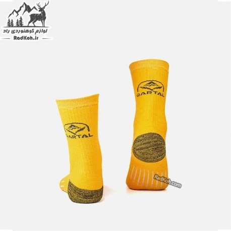جوراب مخصوص کوهنوردی قارتال رنگ زرد