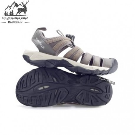 صندل مردانه جلو بسته اسنوهاک مدل Spinas کد SN-255 رنگ خاکی