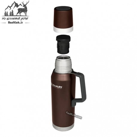 فلاسک نشکن 1.3 لیتری استنلی مستر مدل Master Thermal Bottle 1.3L رنگ خاکستری تیره