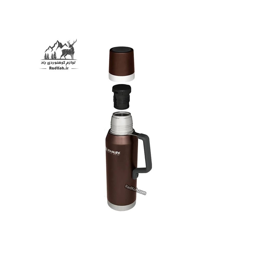 فلاسک نشکن 1.3 لیتری استنلی مستر مدل Master Thermal Bottle 1.3L رنگ خاکستری تیره