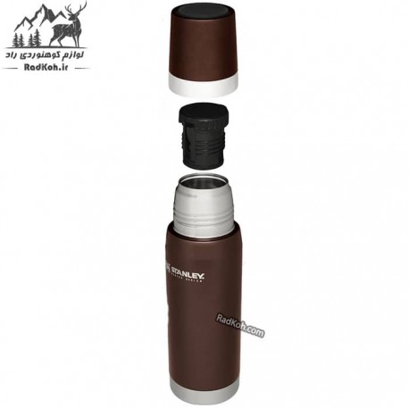فلاسک نشکن 750 میلی لیتری استنلی مستر مدل Master Thermal Bottle 0.75L رنگ خاکستری تیره