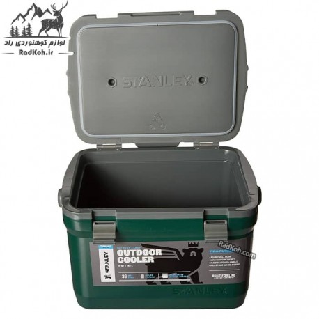 یخدان مسافرتی 15.1 لیتری استنلی ادونچر مدل outdoor cooler 15.1l رنگ سبز