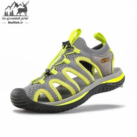 صندل کوهنوردی زنانه سیکس تن مدل ST-70 رنگ طوسی/سبز