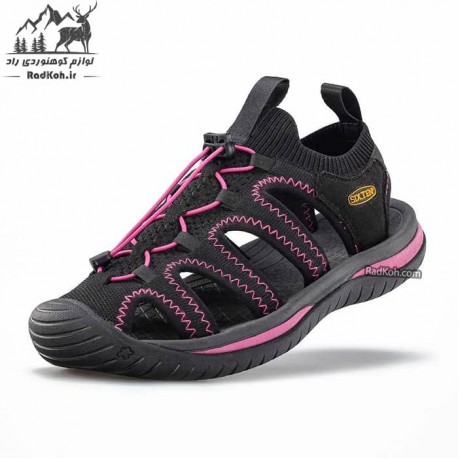 صندل کوهنوردی زنانه سیکس تن مدل ST-70 رنگ مشکی