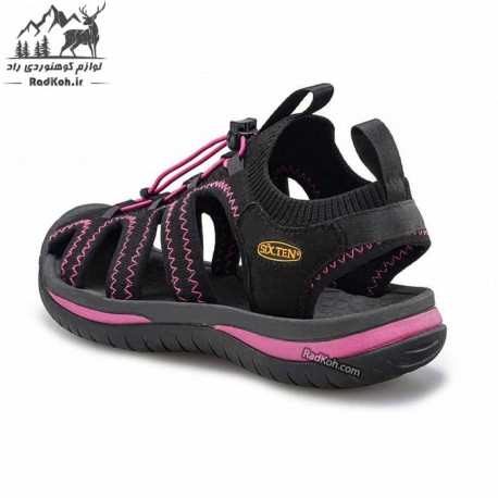 صندل پیاده روی زنانه سیکس تن مدل ST-70 رنگ مشکی