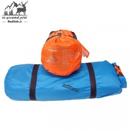 چادر 3-2 نفره کله گاوی مدل PKN-C2001 رنگ نارنجی و آبی