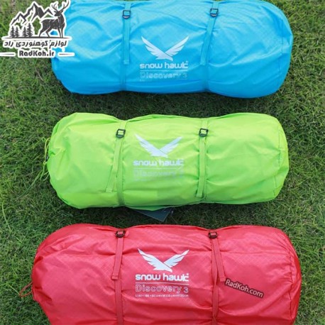 چادر کوهنوردی دو نفره گتر دار اسنوهاک مدل دیسکاوری 2 رنگ آبی،قرمز،سبز