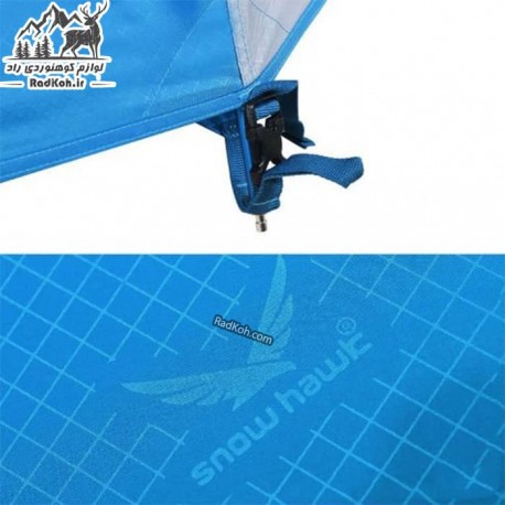 چادر طبیعت گردی 4 نفره گتر دار اسنوهاک مدل دیسکاوری 4 رنگ آبی
