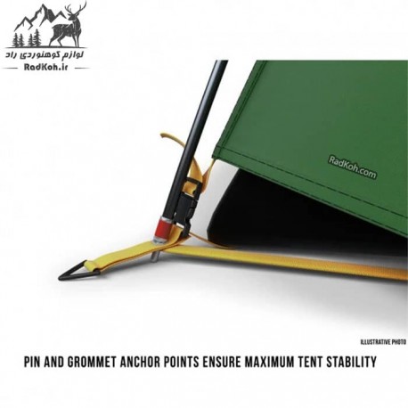 چادر 3 نفره هاسکی مدل bird 3 classic رنگ سبز