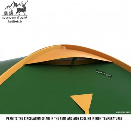 چادر هاسکی 3 نفره مدل bird 3 classic رنگ سبز