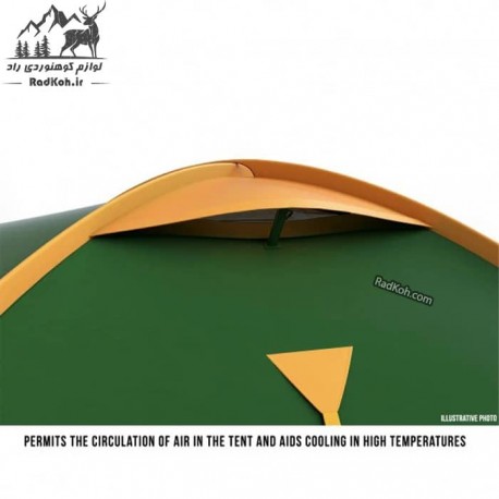 چادر طبیعت گردی دو نفره هاسکی مدل bizam 2 classic رنگ سبز