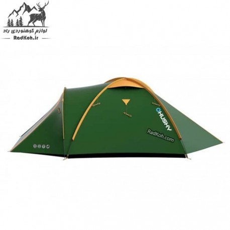 چادر مسافرتی 3 نفره هاسکی مدل bizon 3 classic رنگ سبز