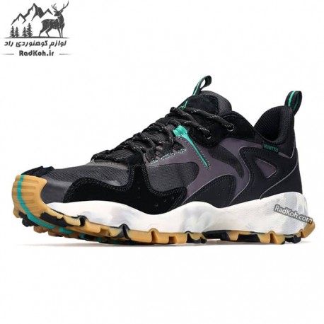 کفش پیاده روی مردانه هامتو مدل 340310A-1 رنگ مشکی/سبز